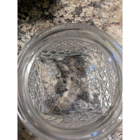 Vtg Anchor Hocking Wexford Clear USA Glass Canister Candy Jar 6.5 In - Picture 5 of 8
